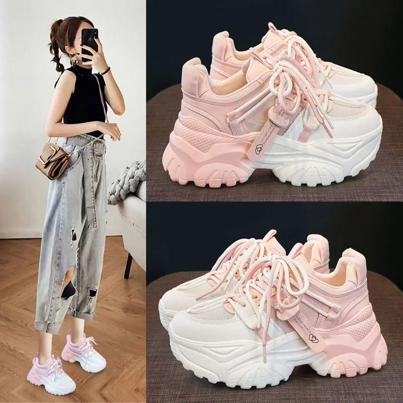 Women'S Shoes For Tennis - Zapatillas casuales de mujer con plataforma,