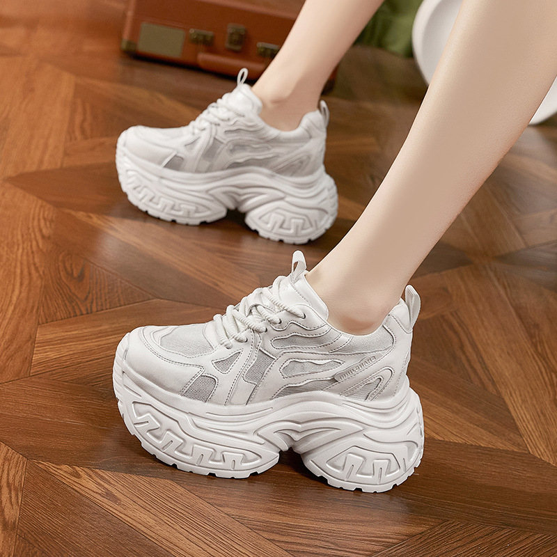 Platform Sneakers Chunky - Zapatillas Deportivas de Plataforma para Mujer,