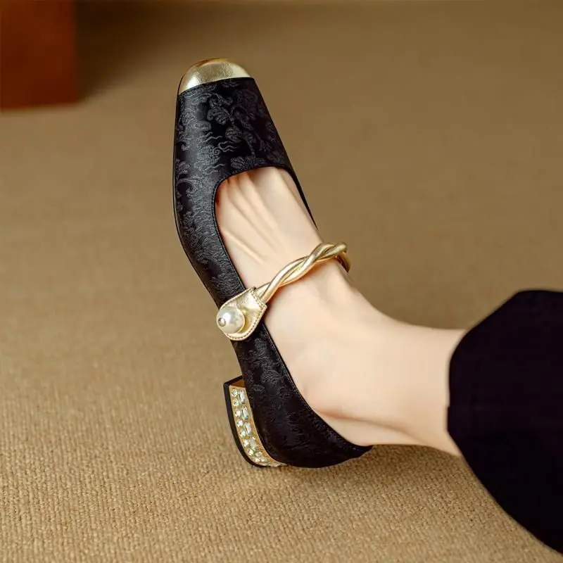 Women Shoes Japanese Brand - Zapatos de tacón de bloque para