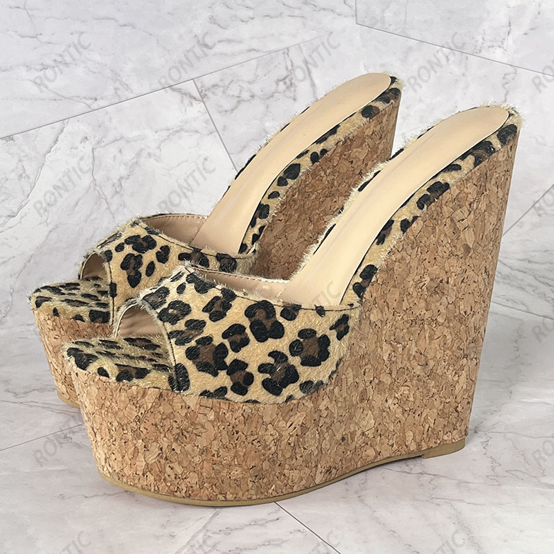 Rontic, sandalias de plataform - Cork Wedge Sandal reseña y precio