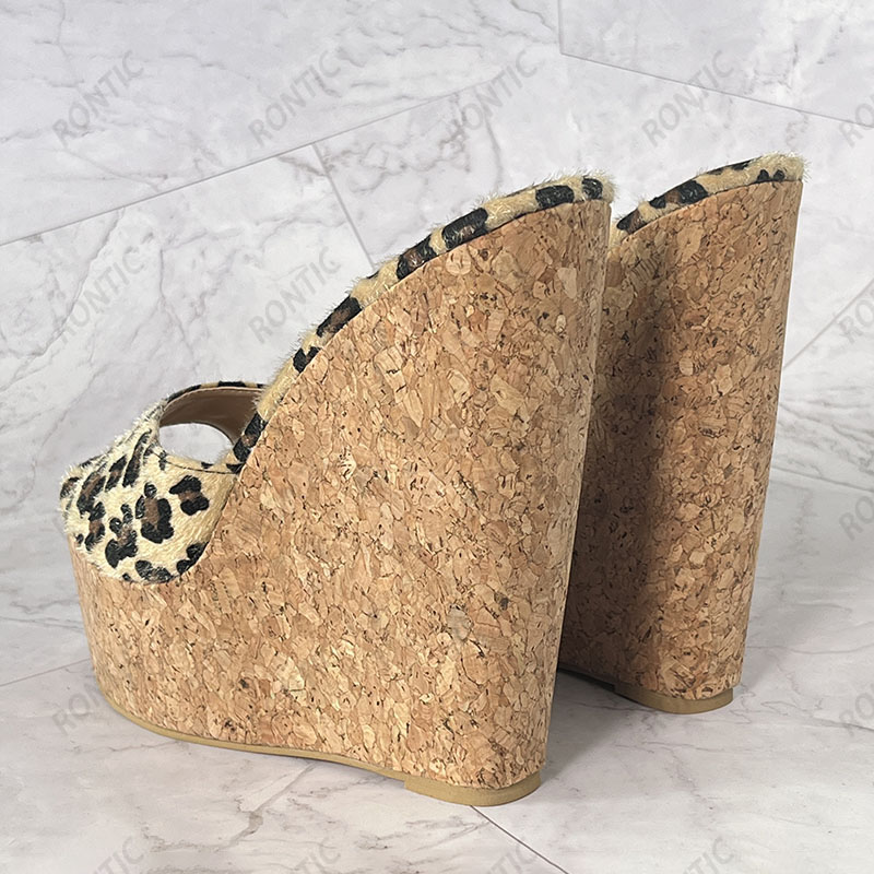 Rontic, sandalias de plataform - Cork Wedge Sandal reseña y precio
