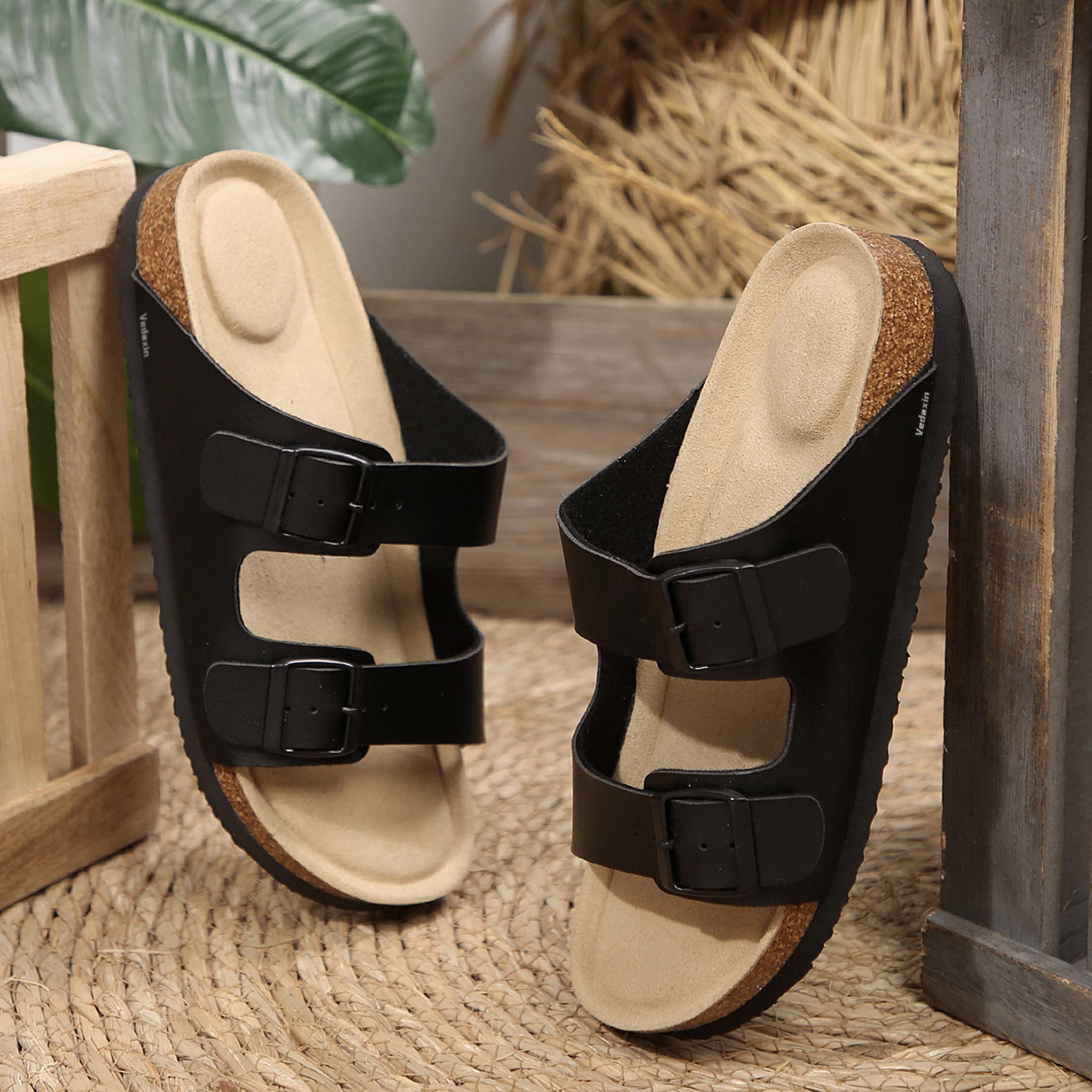 Sandalias Casuales de Mujer co - Cork Wedge Sandal reseña y precio