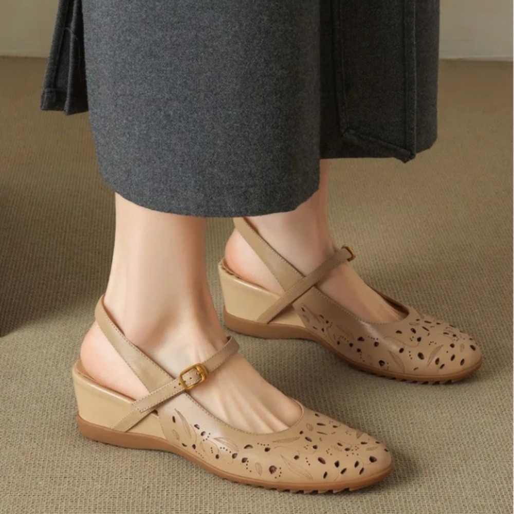 Sandalias Casuales de Cuña con - Cork Wedge Sandal reseña y precio