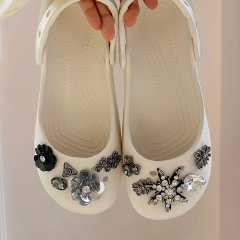 Zuecos DIY con Decoraciones Fl - Women Shoes Japanese Brand reseña y precio