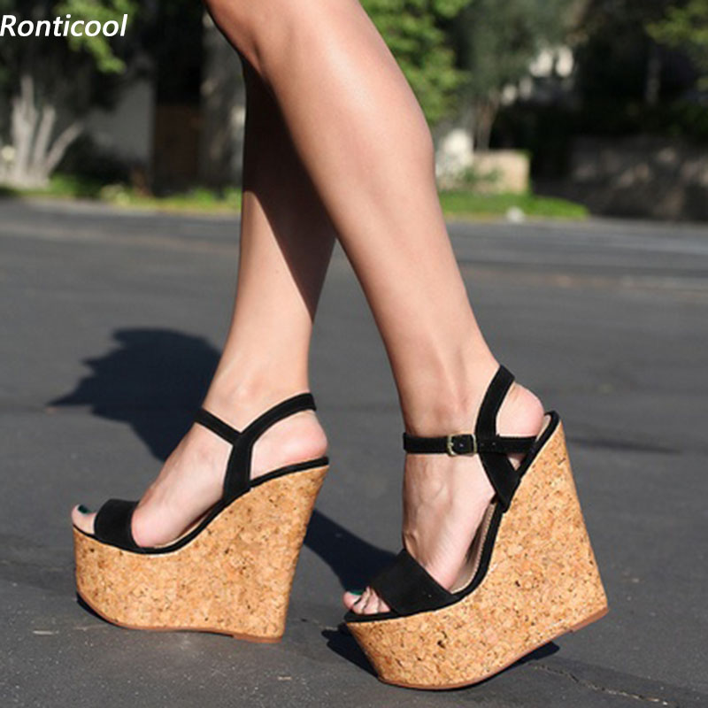 Ronticool, sandalias de plataf - Cork Wedge Sandal reseña y precio