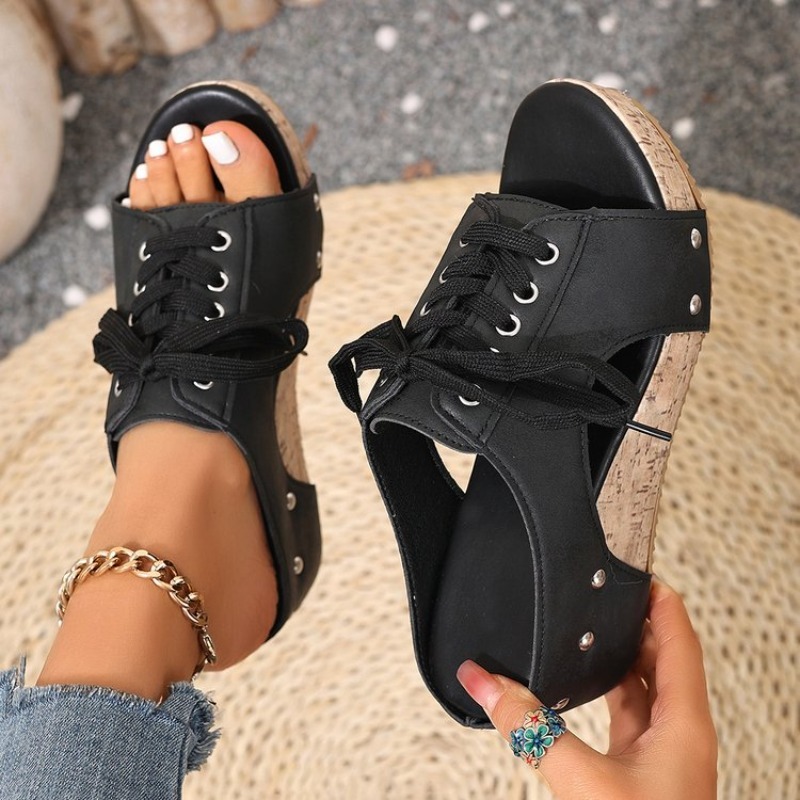 Sandalias de Mujer con Platafo - Cork Wedge Sandal reseña y precio