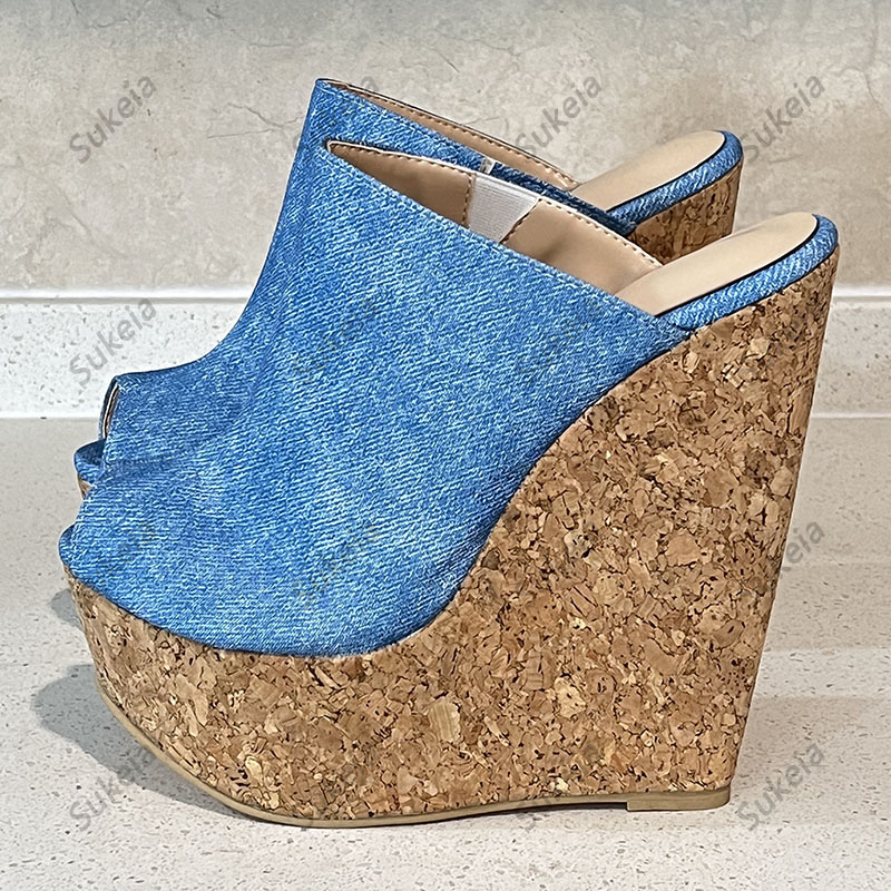 Sukeia, sandalias con platafor - Cork Wedge Sandal reseña y precio