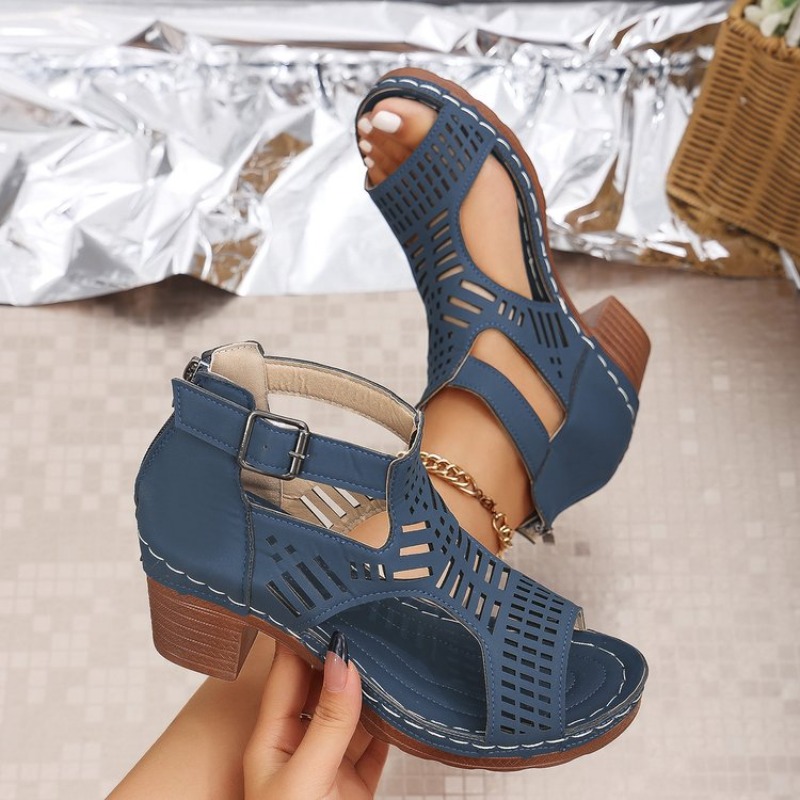 Sandalias de mujer de estilo r - Cork Wedge Sandal reseña y precio