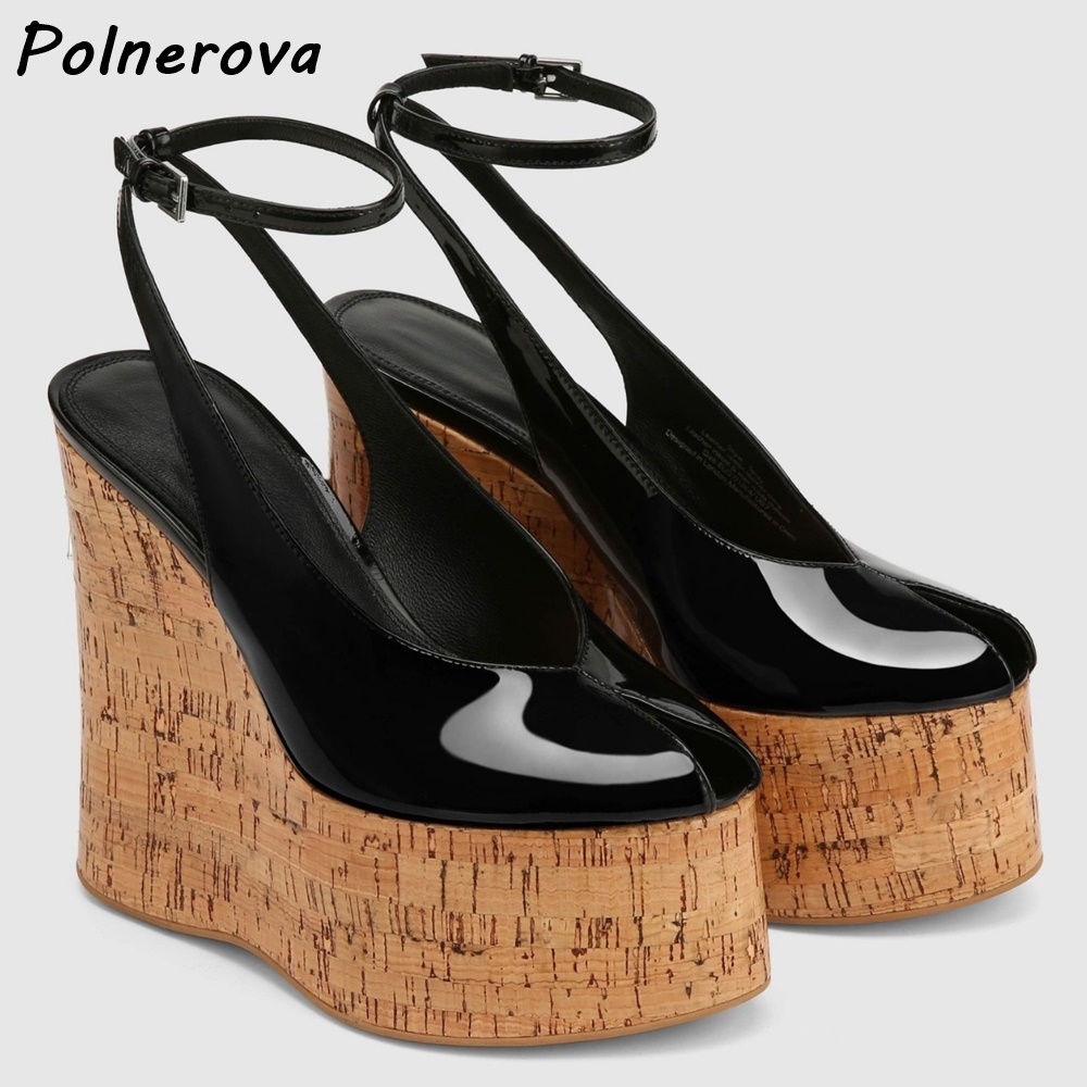Sandalias de Plataforma con Cu - Cork Wedge Sandal reseña y precio