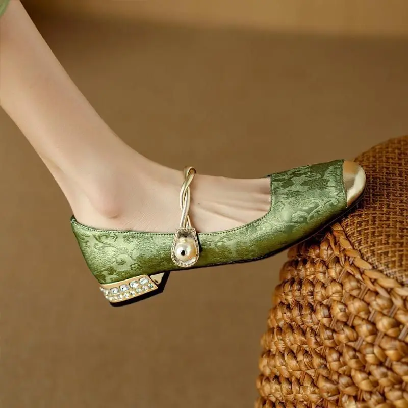 Zapatos de tacón de bloque par - Women Shoes Japanese Brand reseña y precio